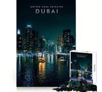 Jigsaw Puzzle1000 Pieces Dubai UAE Perfect Cut Fun Mind Challenge Toy Cozy Fun Time Birthday Activity (38x52cm)