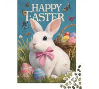 Jigsaw Puzzle1000 Pieces Easter Bunny Decorations-1 Adult Jigsaw Puzzle Anti-Stress Toys Staycation Kill Time Unique Gifts for Birthday And Christmas 52x38cm/1000pcs