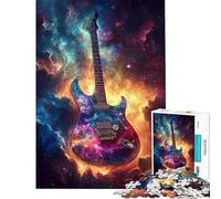 Jigsaw Puzzle1000 Pieces Galactic Guitar Symphony- Practical Game Brain Intelligence Challenge Addictive Toys Gifts for Women Men Stress Reliever (size 75x50cm)