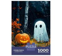 Jigsaw Puzzle1000 Pieces Ghostly Halloween Forest Adult Jigsaw Puzzle Hands-on Game For Family Fun Unique Gifts for Birthday And Christmas 38x26cm/1000pcs