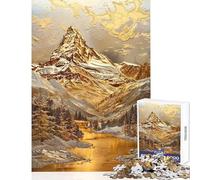 Jigsaw Puzzle1000 Pieces Gilded Matterhorn Majesty Relax Games Precision Cutting Toy Wall Decor Deal As Gifts for The Whole Family (50X75cm)