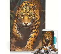 Jigsaw Puzzle1000 Pieces Golden Jungle Hunter, Relax Games, Decompressing Intellectual, Artists' Collection, Fine Arts (38x52cm)