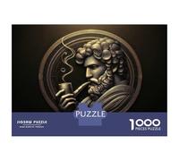 Jigsaw Puzzle1000 Pieces Golden Man with Pipe Adult Jigsaw Puzzle Hands-on Game For Family Fun Unique Gifts for Birthday And Christmas 38x26cm/1000pcs