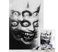 Jigsaw Puzzle1000 Pieces Horrific Demon Face Jigsaw Puzzles for Adults Family Activities Train Your Brain And Hands Stress Reduction Gifts (38x26cm)
