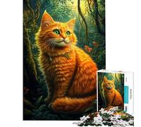 Jigsaw Puzzle1000 Pieces Jungle Cat's Gaze Jigsaw Puzzles for Adults Family Activities Train Your Brain And Hands Stress Reduction Gifts (Size 38x52cm)