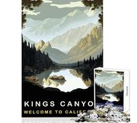 Jigsaw Puzzle1000 Pieces King Canyon Jigsaws for Adults Puzzle Family Activities Help The Brain Exercise Addictive Toys to Cultivate Patience (38x26cm)