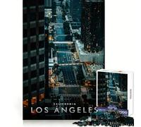 Jigsaw Puzzle1000 Pieces Los Angeles California Perfect Cut Fun Mind Challenge Toy Cozy Fun Time Birthday Activity (50x75cm)