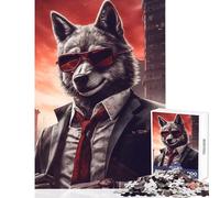 Jigsaw Puzzle1000 Pieces Mafia Wolf Jigsaw Puzzles for Adults Stress Reliever Difficult And Challenge Addictive Toys to Cultivate Patience (50x75cm)