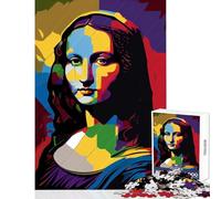 Jigsaw Puzzle1000 Pieces Mona Lisa Pop Art Jigsaw Puzzles for Adults Stress Reliever Difficult And Challenge Addictive Toys to Cultivate Patience (38x52cm)