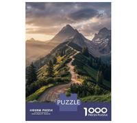 Jigsaw Puzzle1000 Pieces Mountain Road at Sunset Adult Jigsaw Puzzle Hands-on Game For Family Fun Unique Gifts for Birthday And Christmas 38x26cm/1000pcs