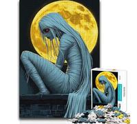 Jigsaw Puzzle1000 Pieces Mummy Woman Moon Perfect Decoration Art Work Gift for And from 14 Years And over (size 50x75cm)