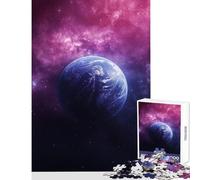 Jigsaw Puzzle1000 Pieces Neon Planet Space Puzzles for Teenagers Difficult Hard Challenging To Complete Challenging Game Gifts (50x75cm)