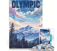 Jigsaw Puzzle1000 Pieces Olympic National Park USA Brain Teaser Game Train Your Brain And Hands Suitable for Desktop Decoration 50x75cm