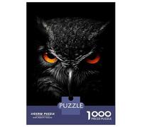 Jigsaw Puzzle1000 Pieces Owl Close-Up Adult Jigsaw Puzzle Anti-Stress Toys Staycation Kill Time Unique Gifts for Birthday And Christmas 70x50cm/1000pcs
