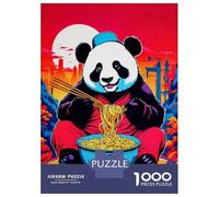 Jigsaw Puzzle1000 Pieces Panda Ramen Japan Adult Jigsaw Puzzle Hands-on Game For Family Fun Unique Gifts for Birthday And Christmas 52x38cm/1000pcs