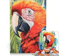 Jigsaw Puzzle1000 Pieces Parrot Close Up Portrait, Relax Games, Decompressing Intellectual, Artists' Collection, Fine Arts 38x52cm