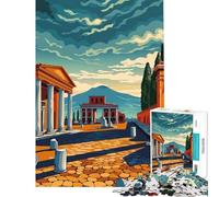 Jigsaw Puzzle1000 Pieces Pompeii Brain Intelligence Challenge Addictive Toys Hands-on Game Birthday Present Secret Santa Gifts (Size 75x50cm)