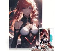Jigsaw Puzzle1000 Pieces Redhaired Anime Girl Toy Wall Decor Fun at Home Activities Artists Collection Fine Art 50x75cm