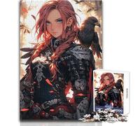Jigsaw Puzzle1000 Pieces Redhead Crow War Archer Difficult Hard Gift For Birthdays for And 14 Years And over (size 38x52cm)
