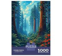 Jigsaw Puzzle1000 Pieces Redwood National Park Path Adult Jigsaw Relaxing Games Staycation Kill Time Unique Gifts for Birthday And Christmas 70x50cm/1000pcs