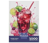 Jigsaw Puzzle1000 Pieces Refreshing Berry Limeade with Ice Adult Jigsaw Relaxing Games Staycation Kill Time Unique Gifts for Birthday And Christmas 38x26cm/1000pcs