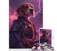 Jigsaw Puzzle1000 Pieces Samurai Beagle Jigsaw Puzzles for Adults Stress Reliever Difficult And Challenge Addictive Toys to Cultivate Patience (50x75cm)