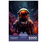 Jigsaw Puzzle1000 Pieces Space Explorer Astronaut in Alien Landscape Adult Jigsaw Relaxing Games Staycation Kill Time Unique Gifts for Birthday And Christmas 52x38cm/1000pcs