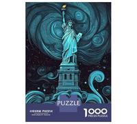 Jigsaw Puzzle1000 Pieces Statue of Liberty Print Adult Jigsaw Relaxing Games Staycation Kill Time Unique Gifts for Birthday And Christmas 70x50cm/1000pcs