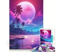Jigsaw Puzzle1000 Pieces Sunkissed Synth Serenity, Brain Teaser Game, Train Your Brain And Hands, Suitable for Desktop Decoration 38x26cm