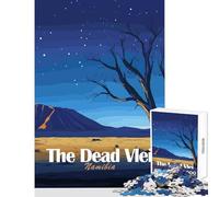 Jigsaw Puzzle1000 Pieces The Dead Vlei Namibia Landscape Jigsaws for Adults Puzzle Family Activities Help The Brain Exercise Addictive Toys to Cultivate Patience (38x26cm)