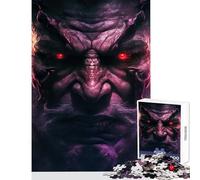 Jigsaw Puzzle1000 Pieces The Haunting Eyes Of Hell Jigsaw Puzzles for Adults Stress Reliever Difficult And Challenge Addictive Toys to Cultivate Patience (50x75cm)