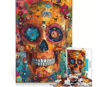 Jigsaw Puzzle1000 Pieces The Skull with Many Different Toy Wall Decor Birthday Present Unique Gifts for Birthday And Christmas 50x75cm