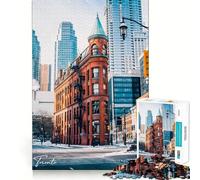 Jigsaw Puzzle1000 Pieces Toronto Canada Neat Cut Decor Brain Game Gift Calm Game Time Birthday Activity (50x75cm)