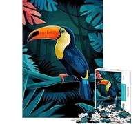 Jigsaw Puzzle1000 Pieces Toucan In The Jungle Brain Intelligence Challenge Addictive Toys Hands-on Game Birthday Present Secret Santa Gifts (Size 38x52cm)