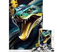 Jigsaw Puzzle1000 Pieces Toxic Poison Snake Puzzles for Teenagers For Family Fun Difficult And Challenge Learning Educational Toys (38x52cm)
