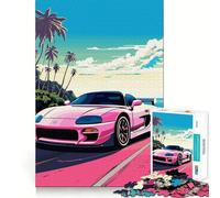 Jigsaw Puzzle1000 Pieces Toyota Supra MK A Art Neat Cut Decor Brain Game Gift Calm Game Time Birthday Activity(38x26cm)