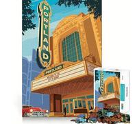 Jigsaw Puzzle1000 Pieces Travel to Birmingham Neat Cut Decor Brain Game Gift Calm Game Time Birthday Activity (38x52cm)
