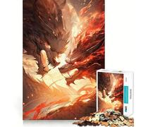 Jigsaw Puzzle1000 Pieces Twins Anime Dragons Flawless Cut Fun Logic Fun Toy Free Play Game Birthday Activity (50x75cm)