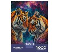 Jigsaw Puzzle1000 Pieces Two Tigers In Love Adult Jigsaw Puzzle Hands-on Game For Family Fun Unique Gifts for Birthday And Christmas 38x26cm/1000pcs