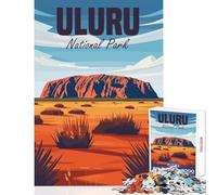 Jigsaw Puzzle1000 Pieces Uluru National Park Jigsaws for Adults Puzzle Hand Speed Race for Birthday, Chrismas Family Fun & Game Night (50x75cm)
