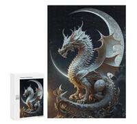 Jigsaw Puzzle300 PCS Dragon Moonlit Majesty -3 Puzzle for Adults Relaxing Games Improve Memory Unique Gifts for Birthday And Christmas 300 PCS