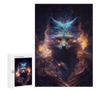 Jigsaw Puzzle300 PCS Galactic Fox Portrait -1 Puzzle for Adults Relaxing Games Improve Memory Unique Gifts for Birthday And Christmas 300 PCS