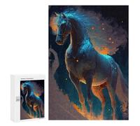 Jigsaw Puzzle300 PCS Magical Celestial Stallion Puzzle for Adults Relaxing Games Improve Memory Unique Gifts for Birthday And Christmas 300 PCS
