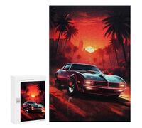 Jigsaw Puzzle300 PCS Moonlit Retrowave Puzzle for Adults Relaxing Games Improve Memory Unique Gifts for Birthday And Christmas 300 PCS