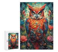 Jigsaw Puzzle300 PCS Owl Ornament Portrait 1 Puzzle for Adults Relaxing Games Improve Memory Unique Gifts for Birthday And Christmas 300 PCS