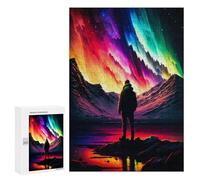 Jigsaw Puzzle300 PCS Rainbow Aurora Reflection Puzzle for Adults Relaxing Games Improve Memory Unique Gifts for Birthday And Christmas 300 PCS