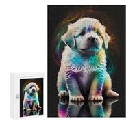Jigsaw Puzzle300 PCS Rainbow Pup Portrait Puzzle for Adults Relaxing Games Improve Memory Unique Gifts for Birthday And Christmas 300 PCS