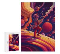 Jigsaw Puzzle300 PCS Space Musician Puzzle for Adults Relaxing Games Improve Memory Unique Gifts for Birthday And Christmas 300 PCS