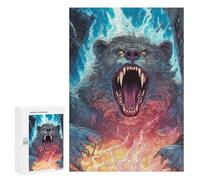 Jigsaw Puzzle300 PCS Thundering Beast Unleashed Puzzle for Adults Relaxing Games Improve Memory Unique Gifts for Birthday And Christmas 300 PCS