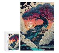 Jigsaw Puzzle300 PCS Whispering Mountains, Moonlit Sky Puzzle for Adults Relaxing Games Improve Memory Unique Gifts for Birthday And Christmas 300 PCS